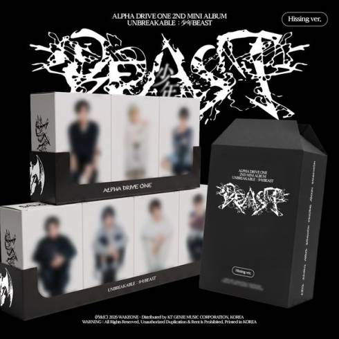 [PRE-ORDER] ALPHA DRIVE ONE
2ND MINI ALBUM [UNBREAKABLE : 少年BEAST] (HISSING VERSION) (7CD SET)